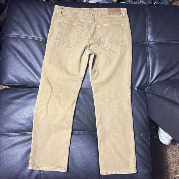 Weatherproof Vintage Men's Pants Brown Fleece Lined Stretch Regular Fit W40 L32 - Picture 2 of 16